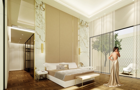 Villa KK Egypt- Master bedroom by ADG interiors